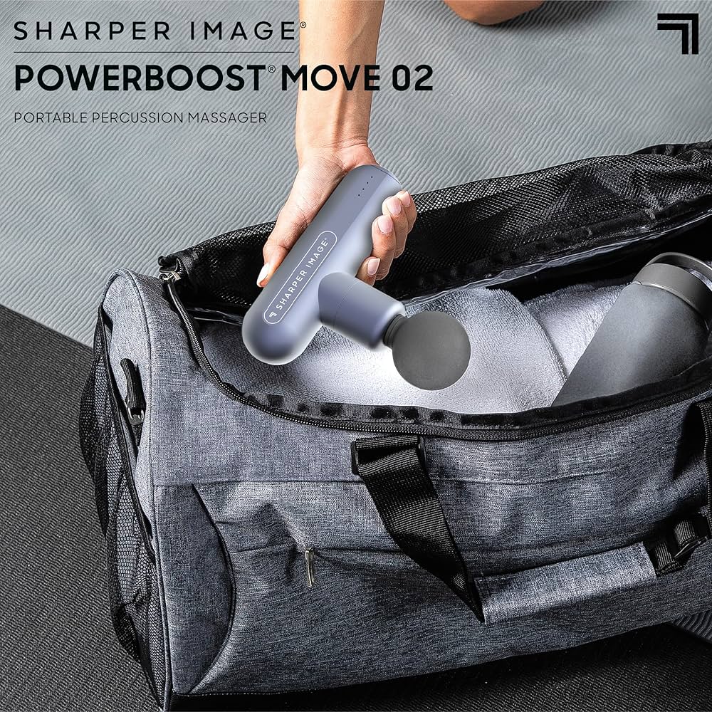 Sharper Image Powerboost Move 2.0 mini percussion massage gun – photo 4