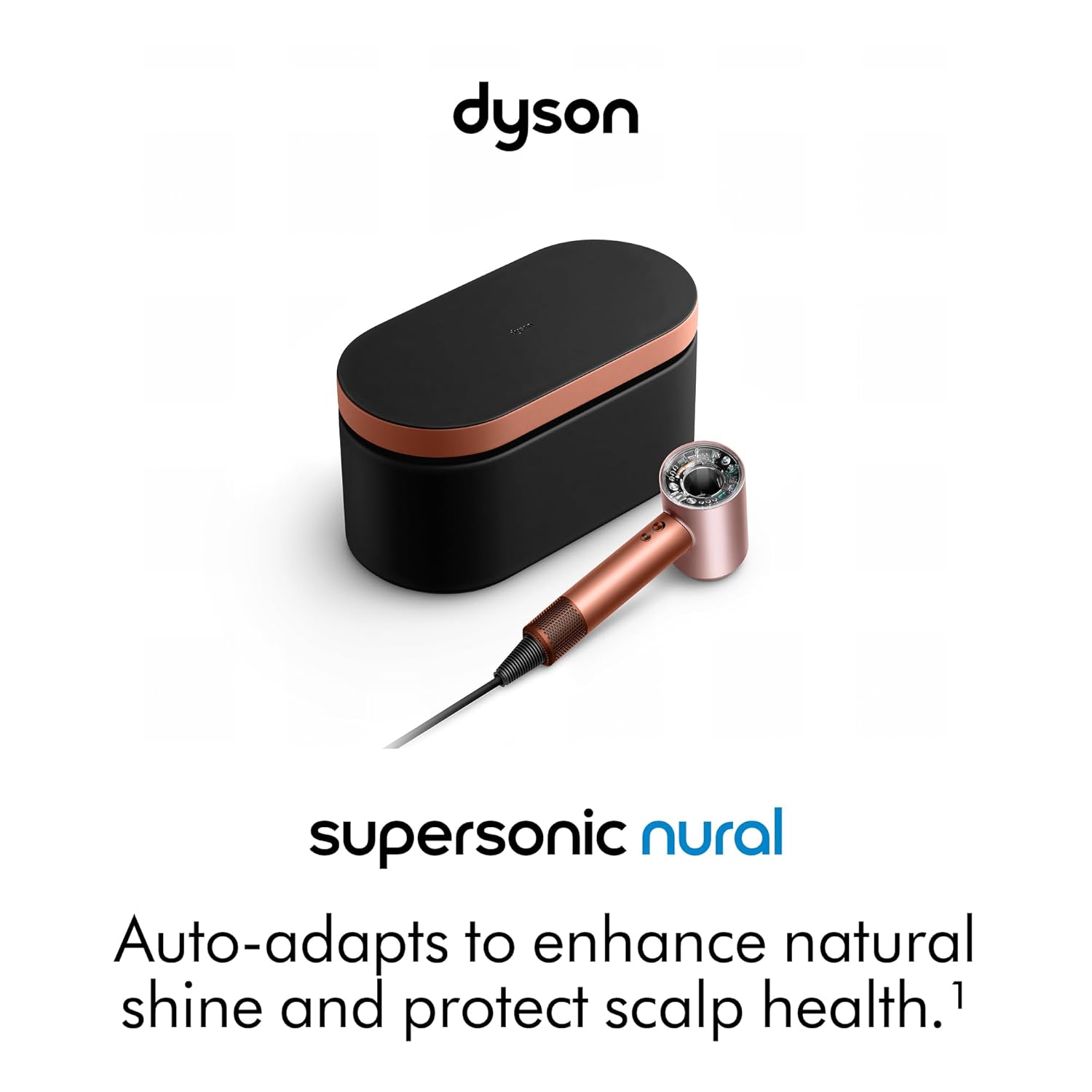 Dyson Supersonic Nural Hair Dryer — front angle showing intelligent Nural sensor design