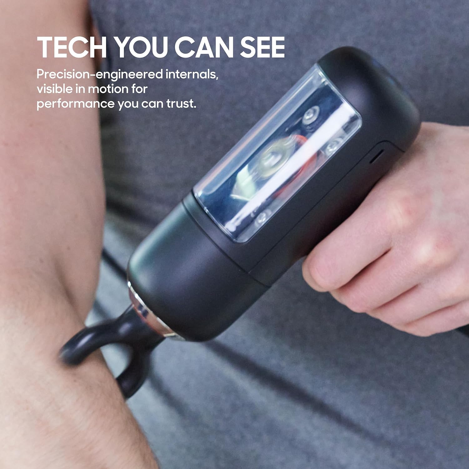 Sharper Image PowerBoost Circuit Massage Gun (2026 Version) — 6-Speed Deep Tissue Percussion Massager with Adaptive Force Motor, 4 Attachments & Travel Case for Back, Shoulders & Full-Body Recovery thumbnail 2