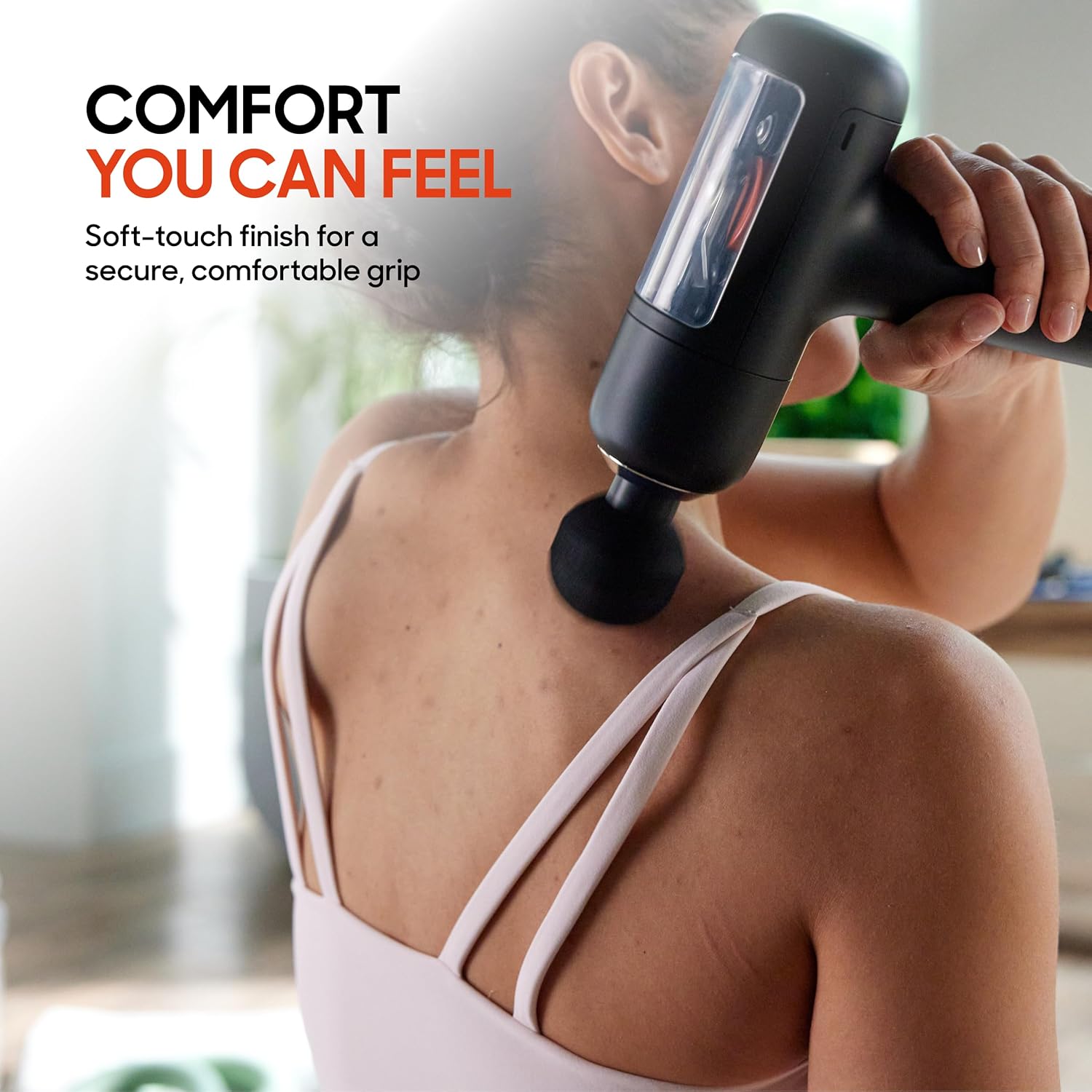 Sharper Image PowerBoost Circuit Massage Gun (2026 Version) — 6-Speed Deep Tissue Percussion Massager with Adaptive Force Motor, 4 Attachments & Travel Case for Back, Shoulders & Full-Body Recovery thumbnail 6